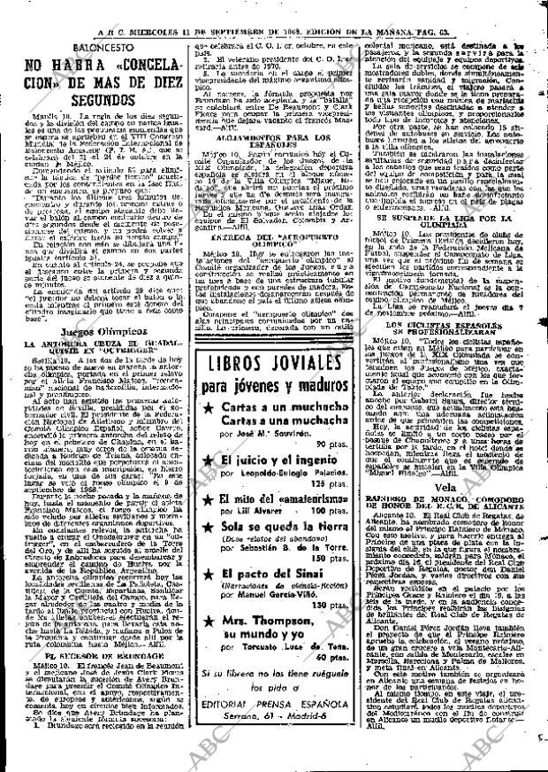 ABC MADRID 11-09-1968 página 61