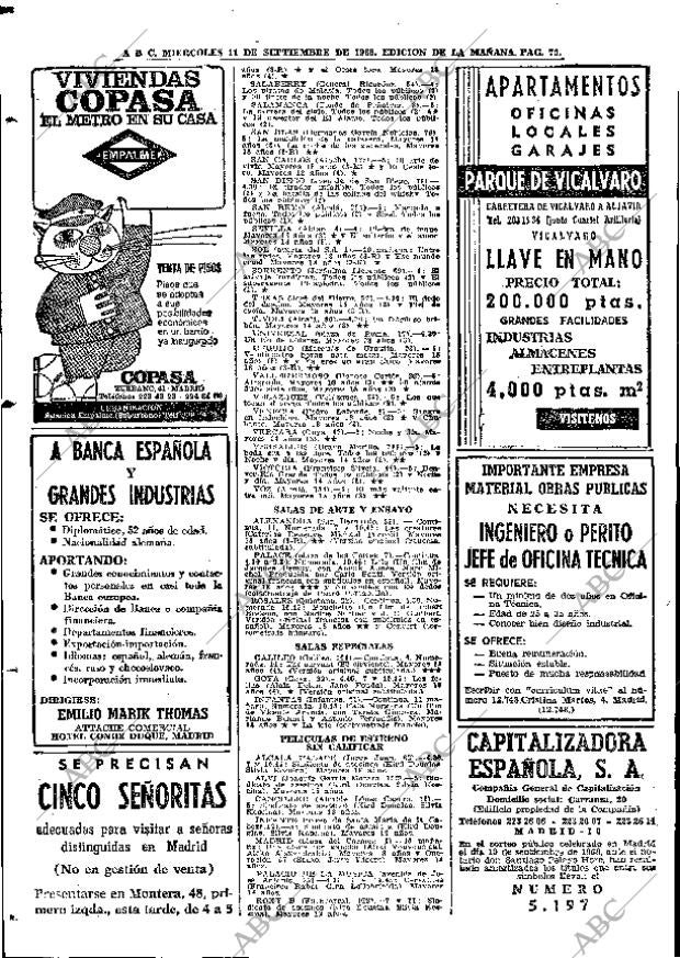 ABC MADRID 11-09-1968 página 68