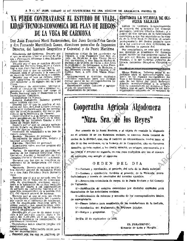 ABC SEVILLA 14-09-1968 página 33