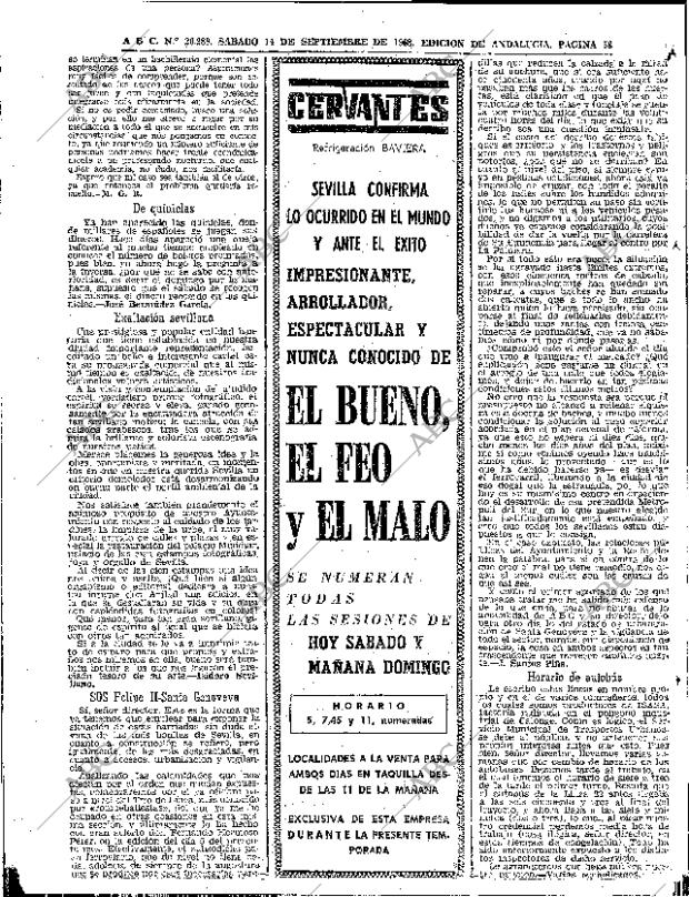 ABC SEVILLA 14-09-1968 página 58