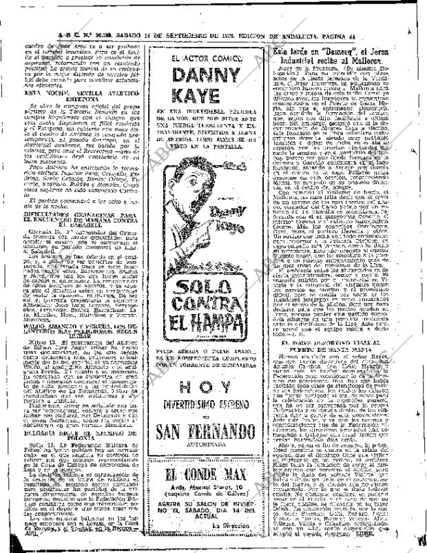 ABC SEVILLA 14-09-1968 página 64