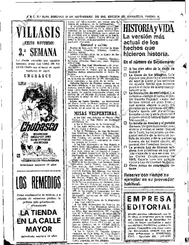 ABC SEVILLA 15-09-1968 página 44