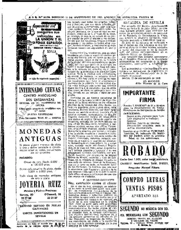 ABC SEVILLA 15-09-1968 página 52