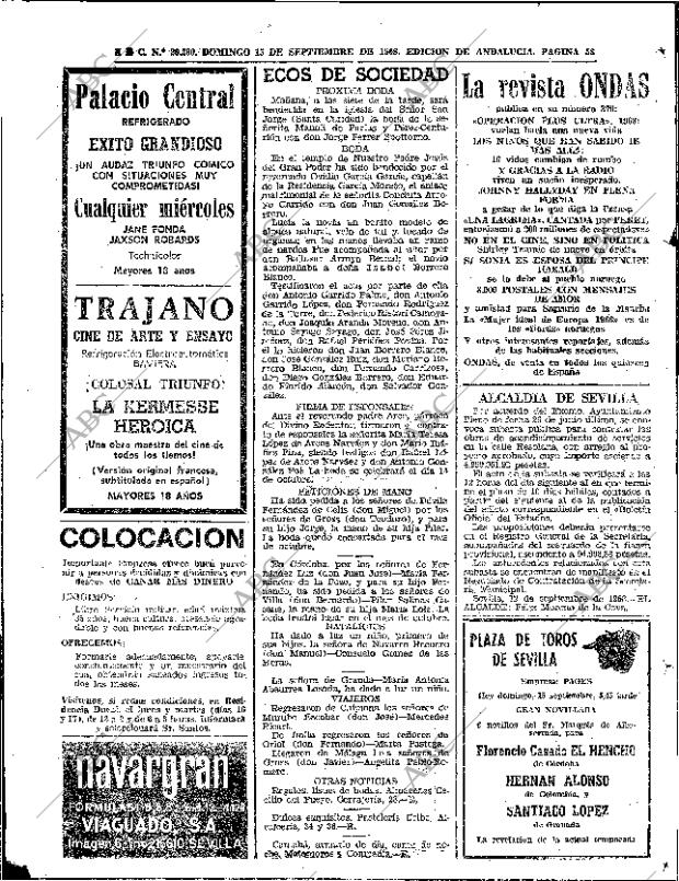 ABC SEVILLA 15-09-1968 página 56