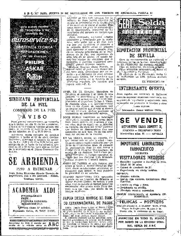 ABC SEVILLA 19-09-1968 página 18