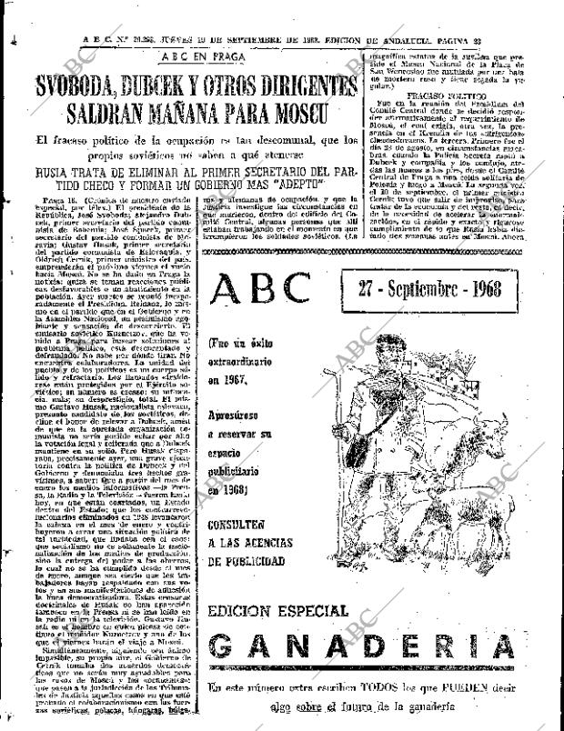ABC SEVILLA 19-09-1968 página 23