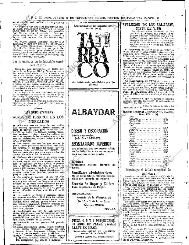ABC SEVILLA 19-09-1968 página 30