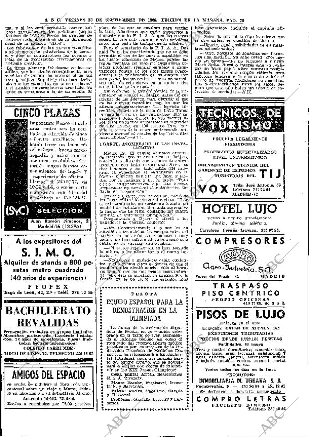 ABC MADRID 20-09-1968 página 70