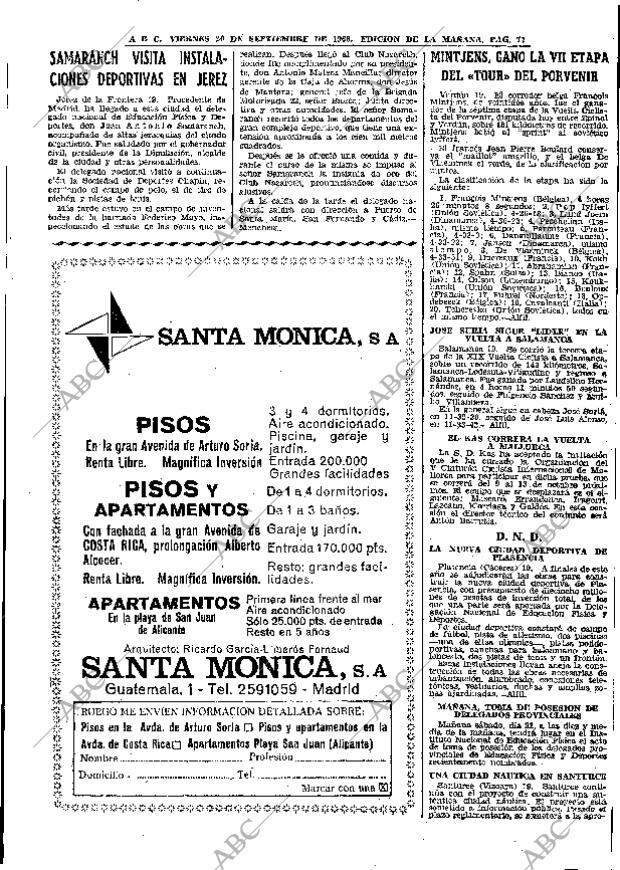 ABC MADRID 20-09-1968 página 71