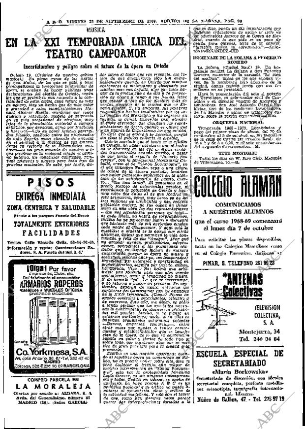 ABC MADRID 20-09-1968 página 74