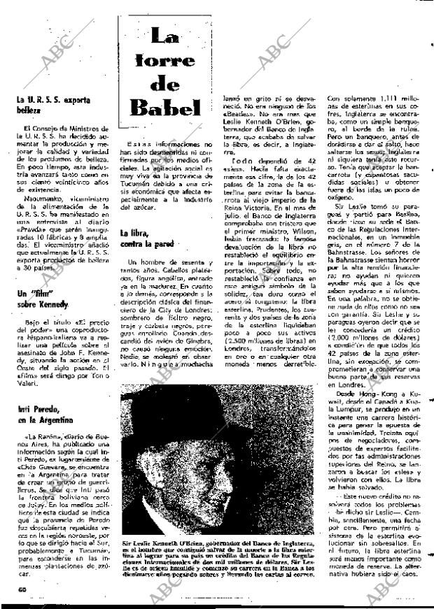 BLANCO Y NEGRO MADRID 21-09-1968 página 60