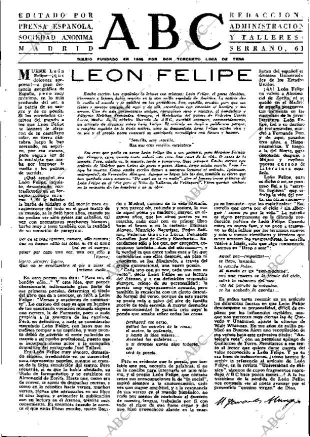 ABC MADRID 22-09-1968 página 3