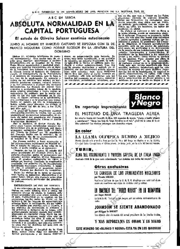 ABC MADRID 22-09-1968 página 31