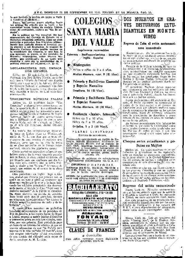 ABC MADRID 22-09-1968 página 32