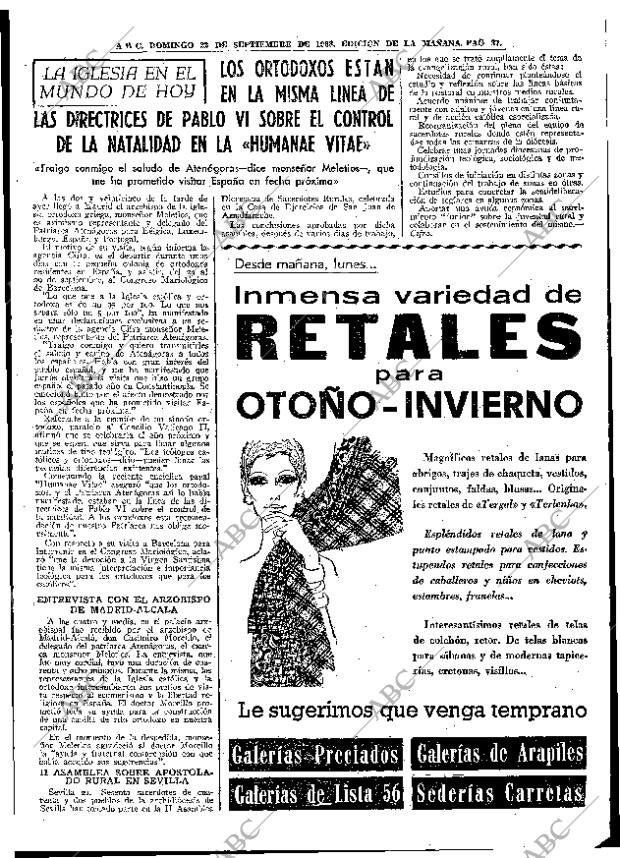 ABC MADRID 22-09-1968 página 37