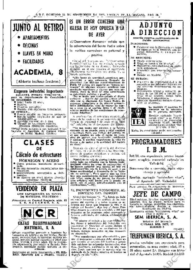 ABC MADRID 22-09-1968 página 38