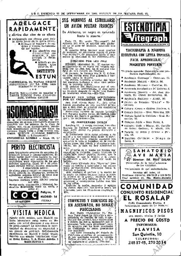 ABC MADRID 22-09-1968 página 40