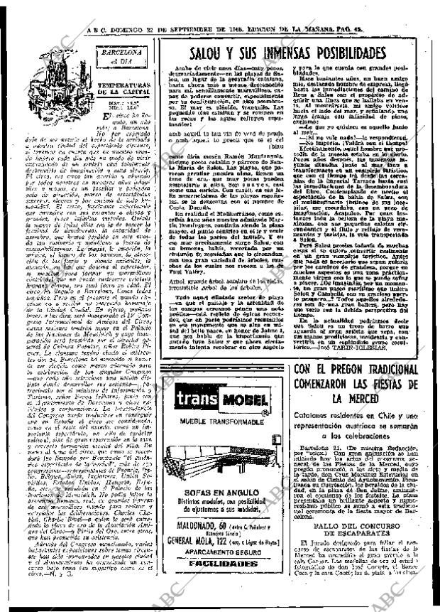 ABC MADRID 22-09-1968 página 45
