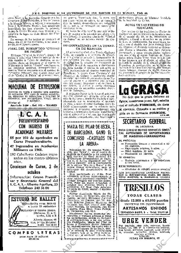 ABC MADRID 22-09-1968 página 46