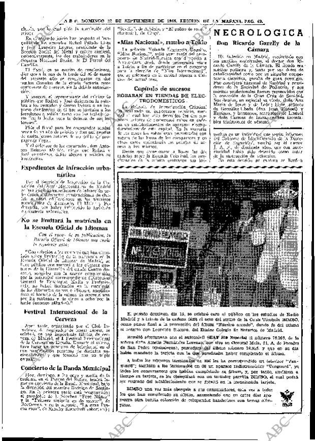 ABC MADRID 22-09-1968 página 49