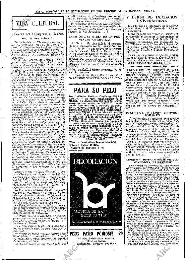 ABC MADRID 22-09-1968 página 51
