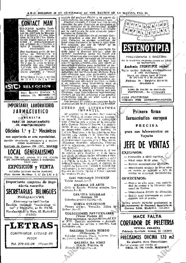 ABC MADRID 22-09-1968 página 52