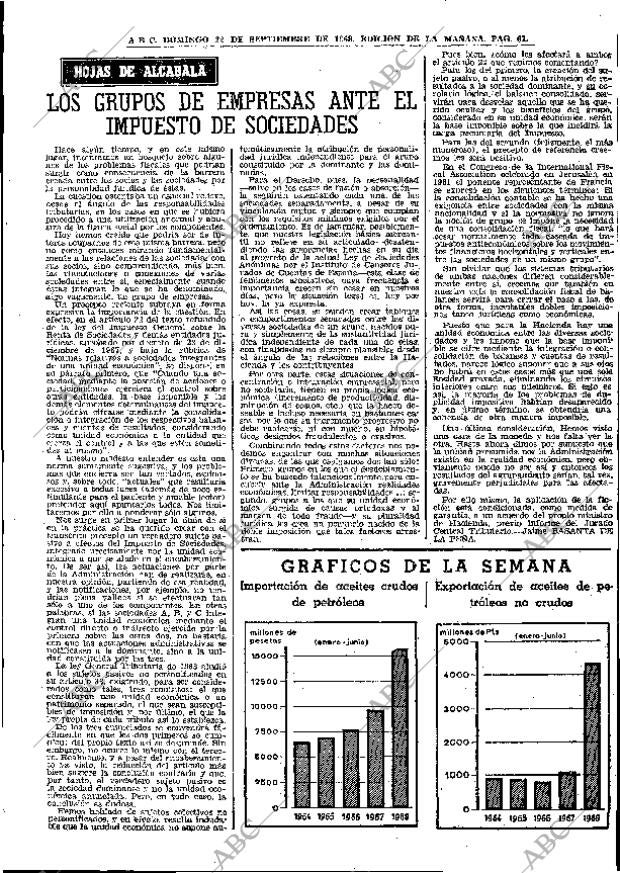 ABC MADRID 22-09-1968 página 61