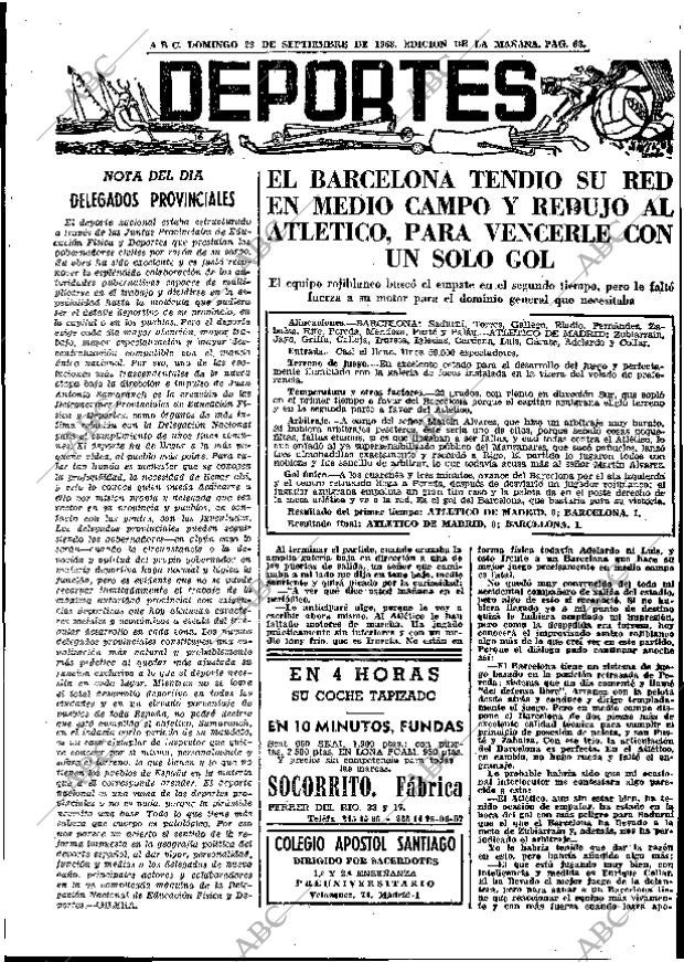 ABC MADRID 22-09-1968 página 63