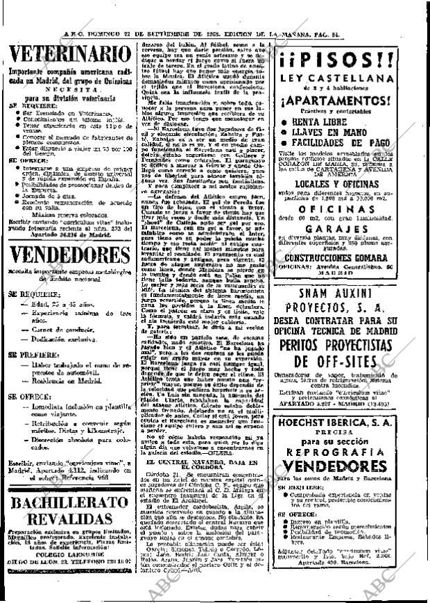 ABC MADRID 22-09-1968 página 64