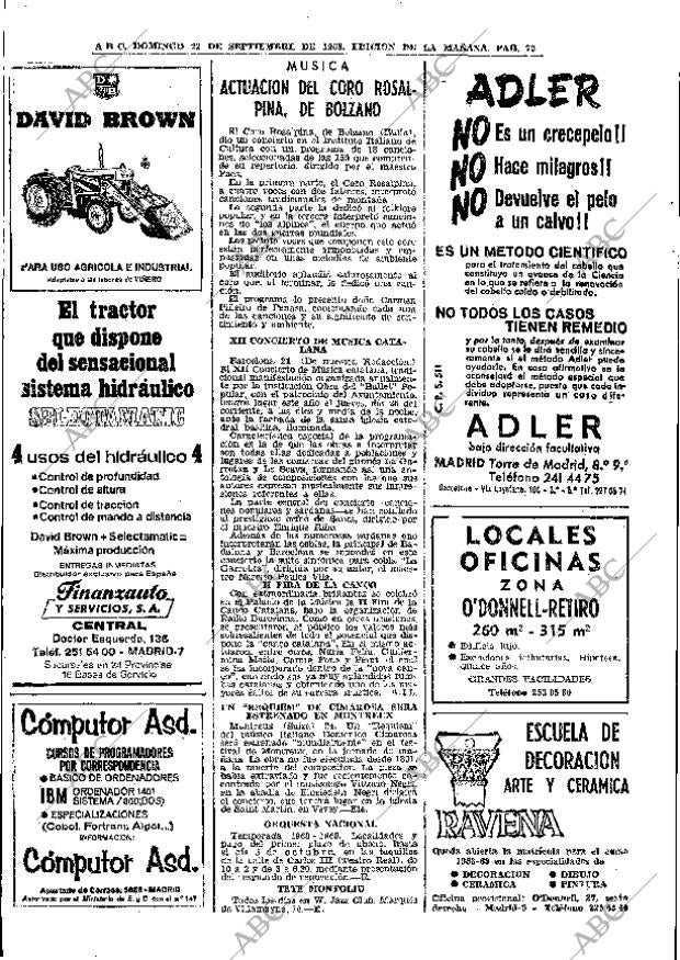 ABC MADRID 22-09-1968 página 72