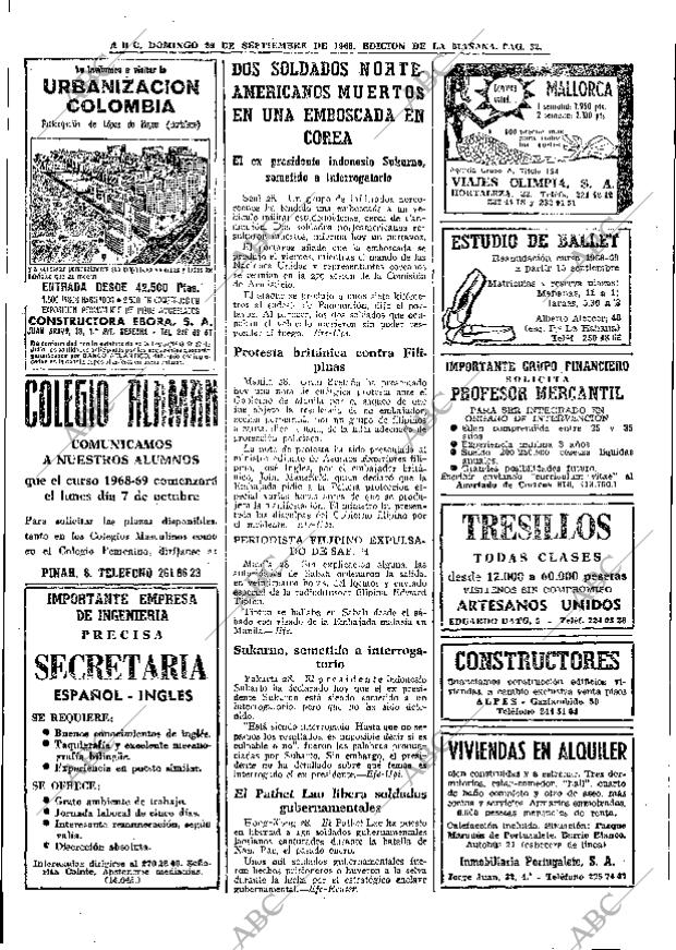 ABC MADRID 29-09-1968 página 32