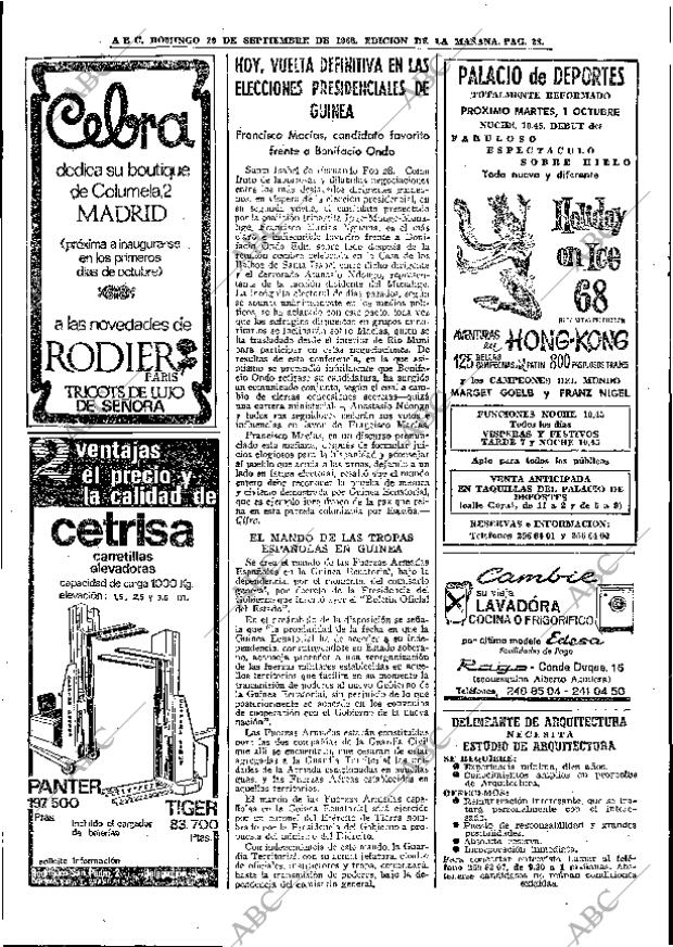 ABC MADRID 29-09-1968 página 38