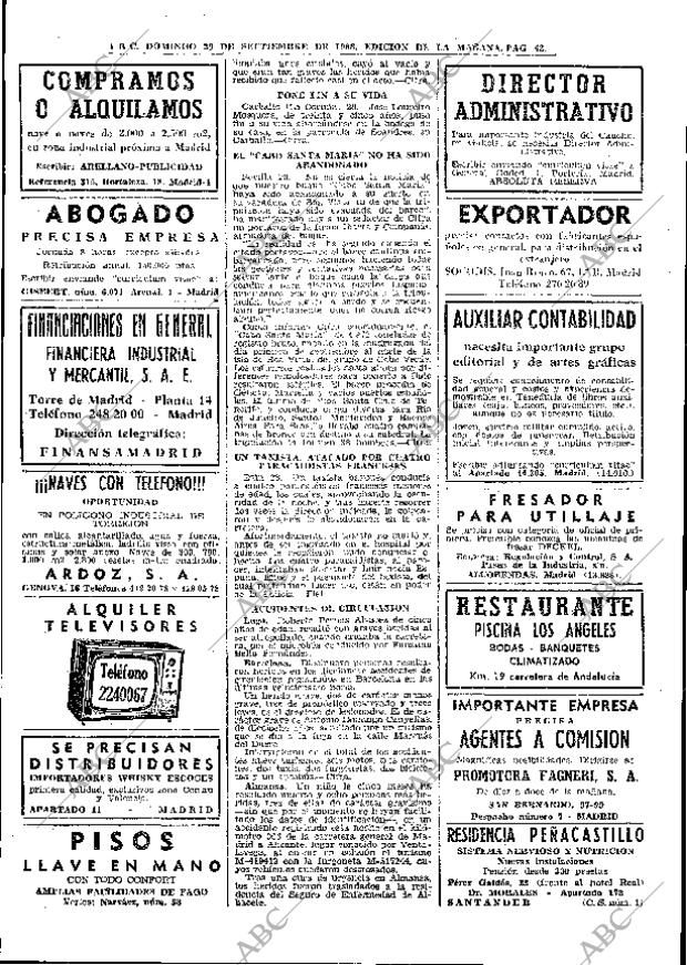 ABC MADRID 29-09-1968 página 42