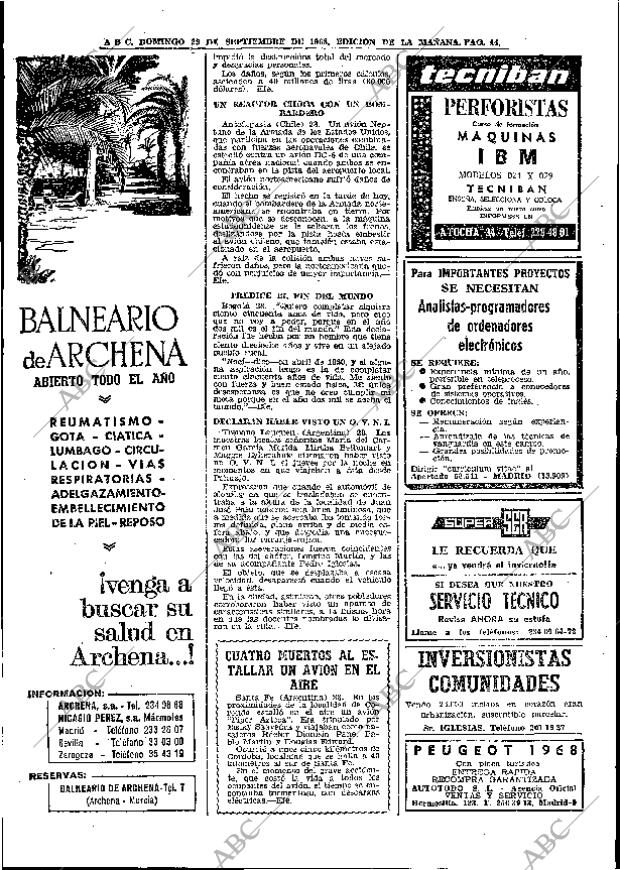 ABC MADRID 29-09-1968 página 44