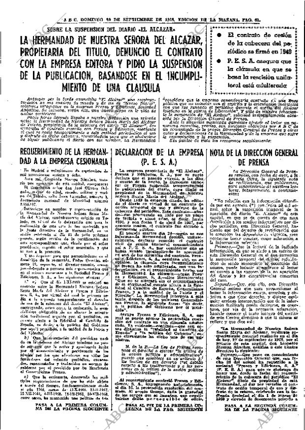 ABC MADRID 29-09-1968 página 61