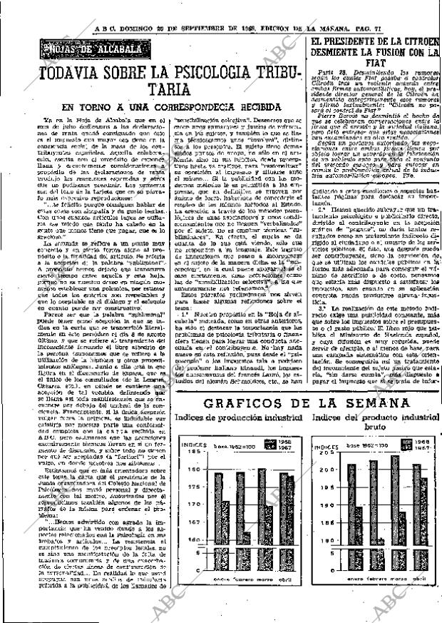 ABC MADRID 29-09-1968 página 71