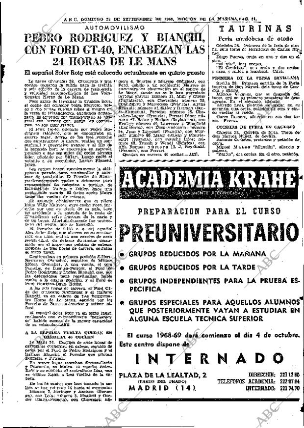 ABC MADRID 29-09-1968 página 81