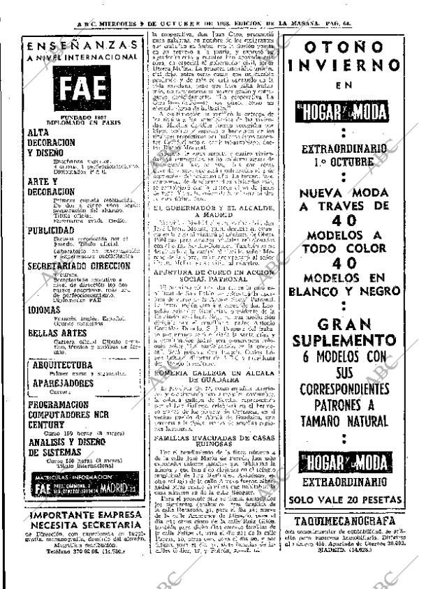 ABC MADRID 09-10-1968 página 64