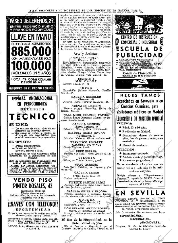 ABC MADRID 09-10-1968 página 74