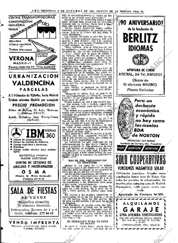 ABC MADRID 09-10-1968 página 86