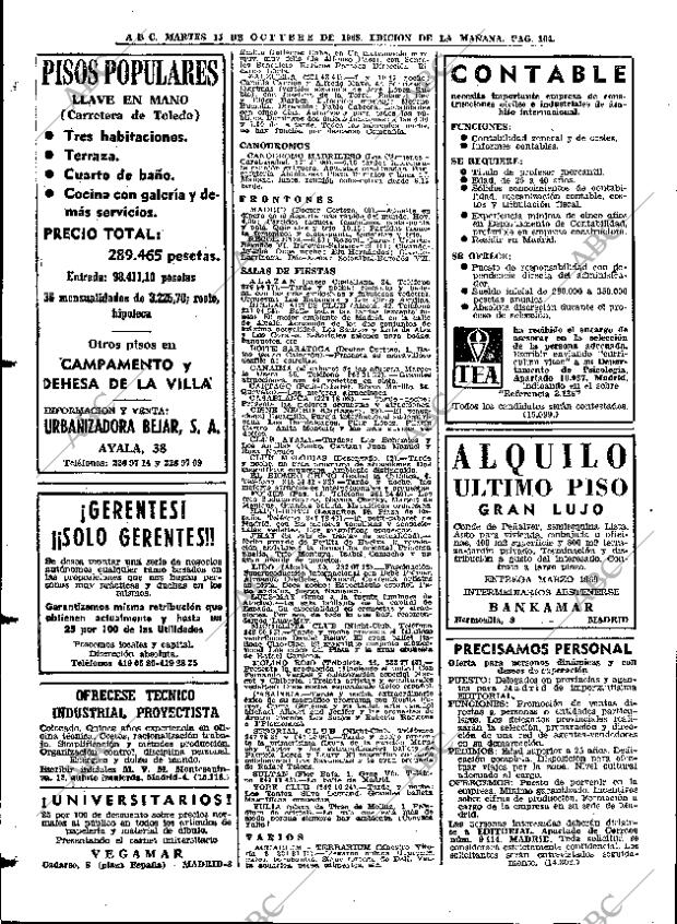 ABC MADRID 15-10-1968 página 104
