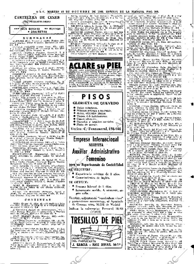 ABC MADRID 15-10-1968 página 105