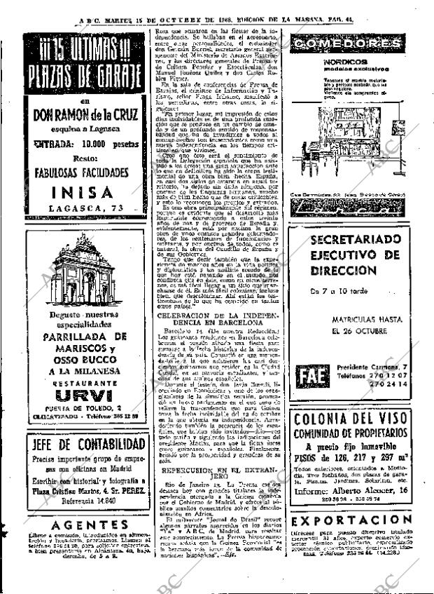 ABC MADRID 15-10-1968 página 44