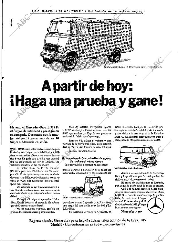 ABC MADRID 15-10-1968 página 74