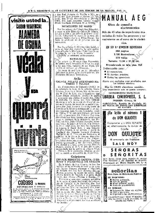 ABC MADRID 16-10-1968 página 74