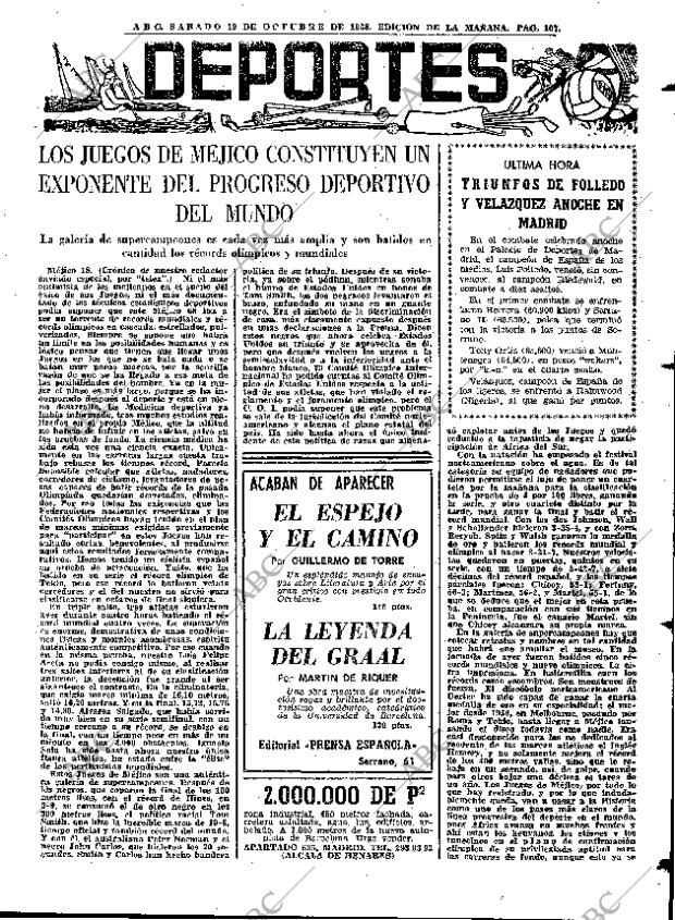 ABC MADRID 19-10-1968 página 107