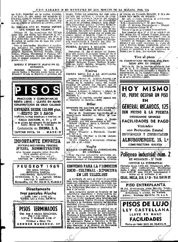 ABC MADRID 19-10-1968 página 112