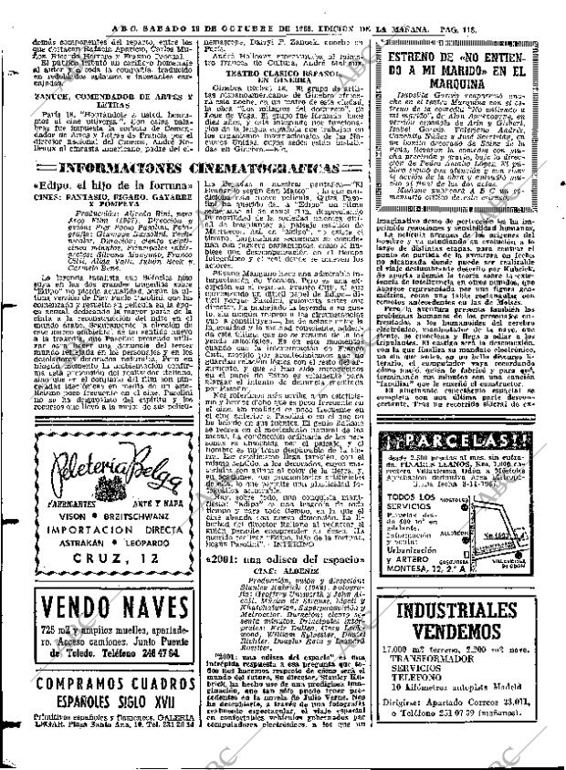 ABC MADRID 19-10-1968 página 118