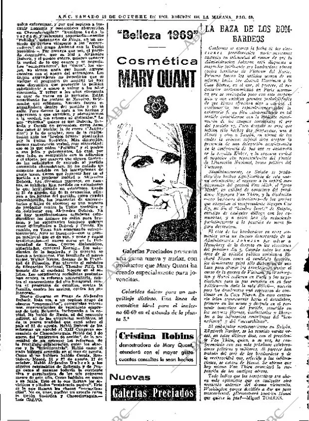 ABC MADRID 19-10-1968 página 58