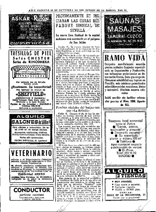 ABC MADRID 19-10-1968 página 72